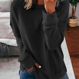 Afslappet Sweatshirt med Rund Hals