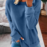 Afslappet Sweatshirt med Rund Hals