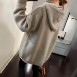 Oversized hættetrøje med smiley – Casual sweatshirt til kvinder