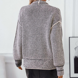 Åben strikket cardigan med tekstur til kvinder