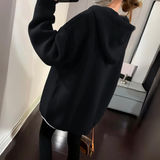 Oversized hættetrøje med smiley – Casual sweatshirt til kvinder