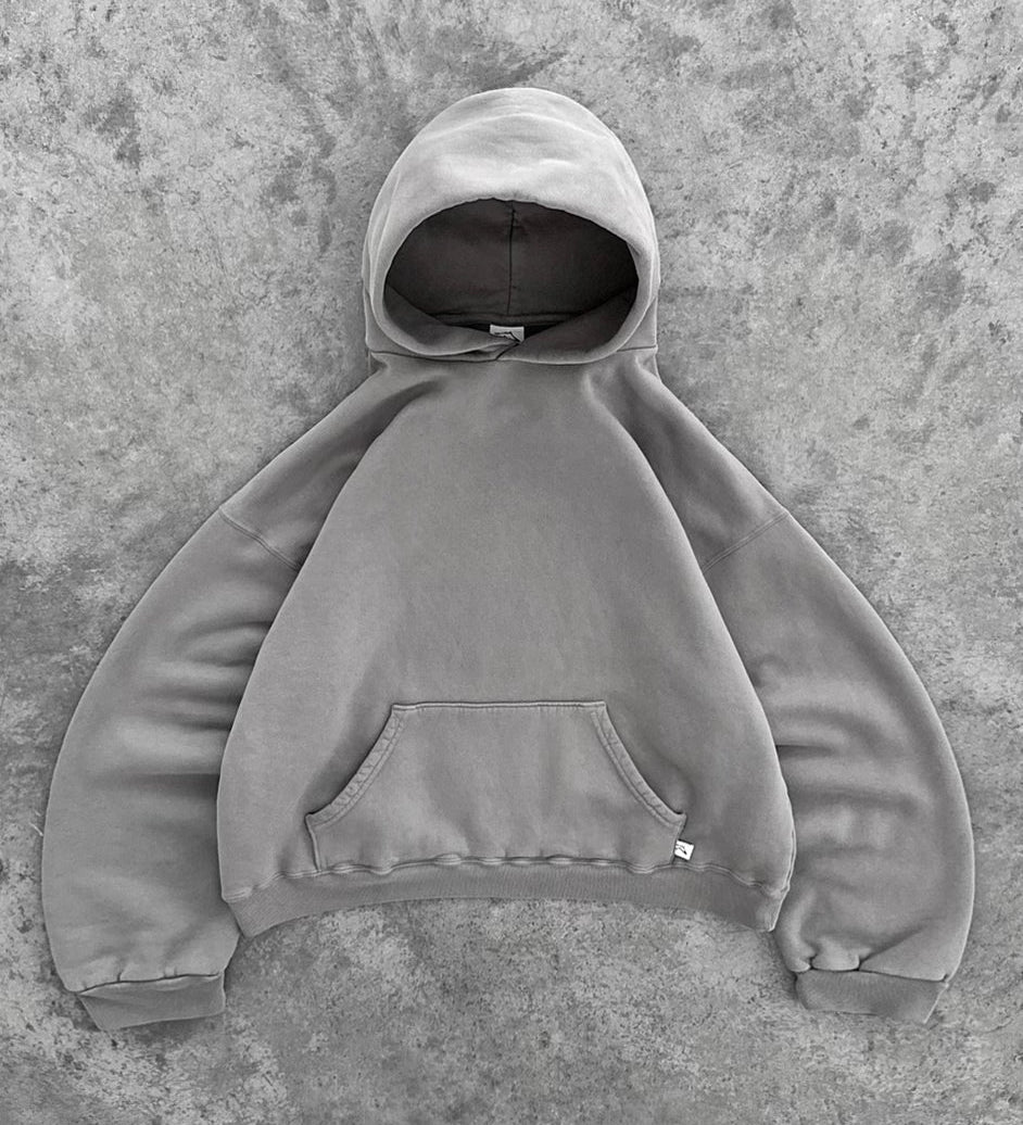 Oversized cropped hoodie med blød kvalitet og trendy pasform