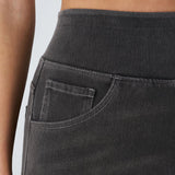 Højtaljede stretch wide-leg jeans – formende og komfortable