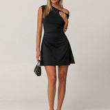 Asymmetrisk One-Shoulder Mini Kjole