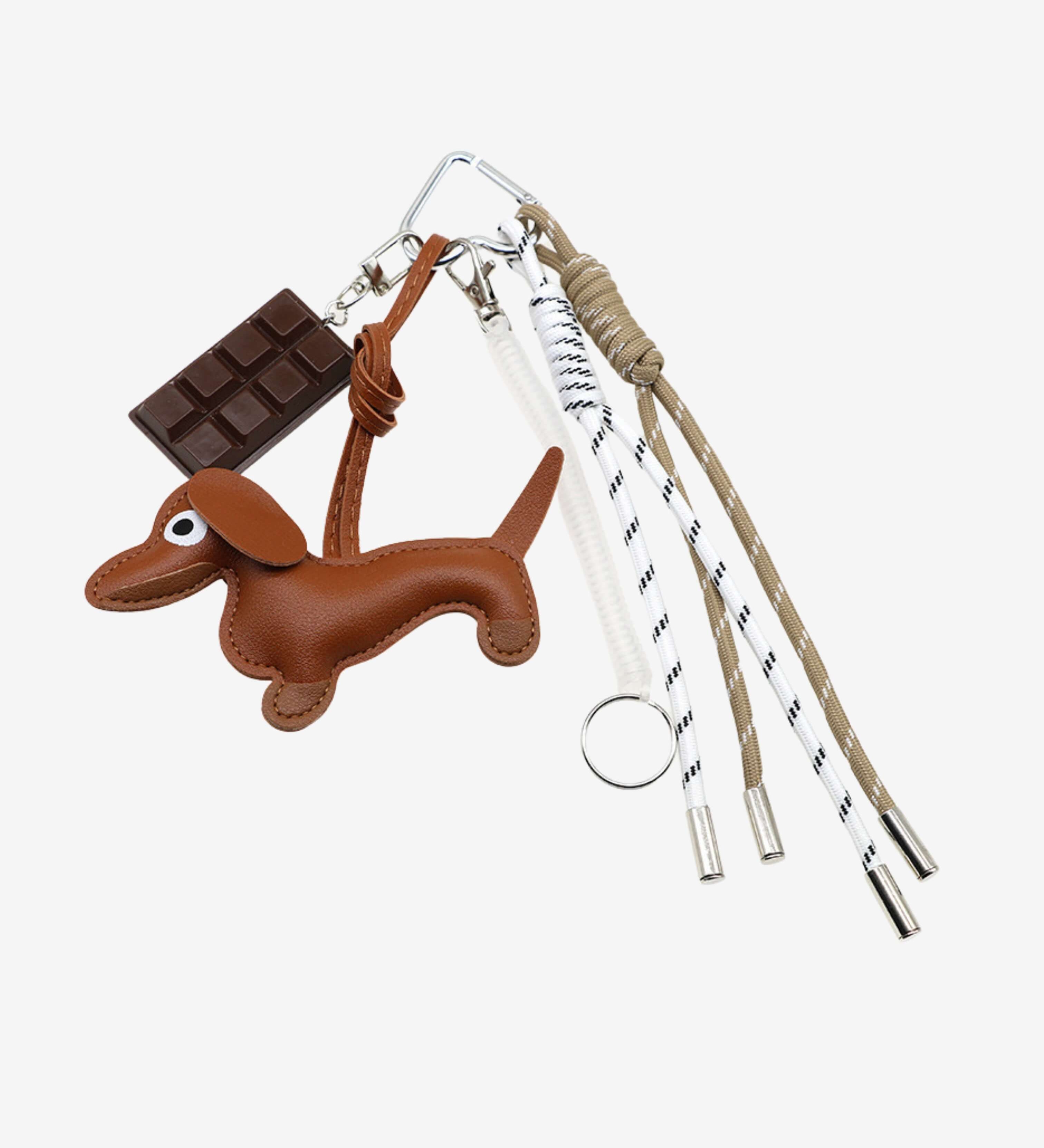 Nøglering med Hund & Chokolade – Sjov og Stilfuld Accessory