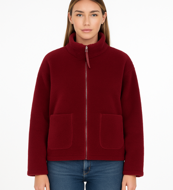Teddy fleece jakke – varm, blød og stilfuld