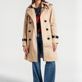 Klassisk Trenchcoat med Dobbelt Knaplukning
