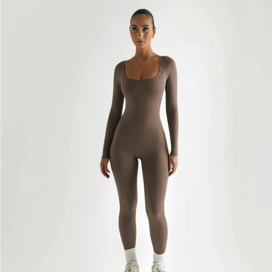 Seamless Long Sleeve Bodysuit – Tætsiddende & Komfortabel