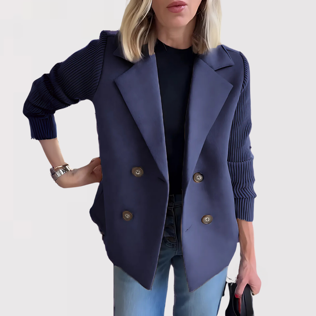 Klassisk Blazer med Elegant Snit og Moderne Hverdagsstil