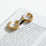 Tykke guld hoop øreringe til kvinder – stilrent og luksuriøst design