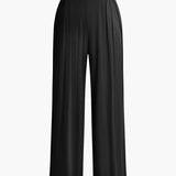 To-delt Sæt med Bandeau Top og Vide Bukser – Sommerlook