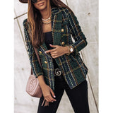 Ternet dame blazer i tweed – elegant og eksklusivt design