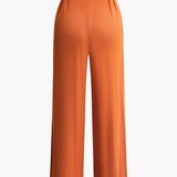 To-delt Sæt med Bandeau Top og Vide Bukser – Sommerlook