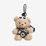 Teddy Nøglering med Kamera – Sødt Vedhæng med Stil og Sjæl