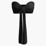 To-delt Sæt med Bandeau Top og Vide Bukser – Sommerlook