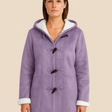 Varm dametrench med hætte og blød fleeceforing