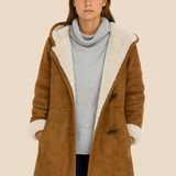 Varm dametrench med hætte og blød fleeceforing