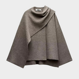 Poncho dame jakke – elegant uldlook cape