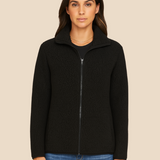 Blød fleecejakke til kvinder med varmende teddystruktur