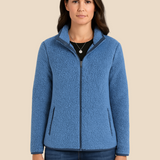 Blød fleecejakke til kvinder med varmende teddystruktur