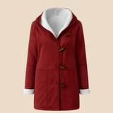 Varm dametrench med hætte og blød fleeceforing