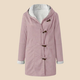 Varm dametrench med hætte og blød fleeceforing