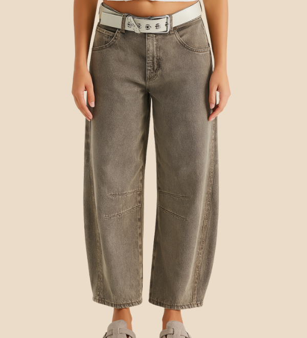 Leopardmønstrede wide leg bukser – moderne komfort og vovet stil