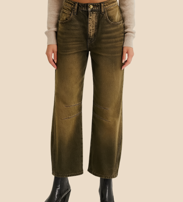 Leopardmønstrede wide leg bukser – moderne komfort og vovet stil