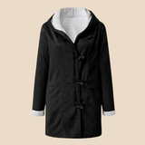 Varm dametrench med hætte og blød fleeceforing