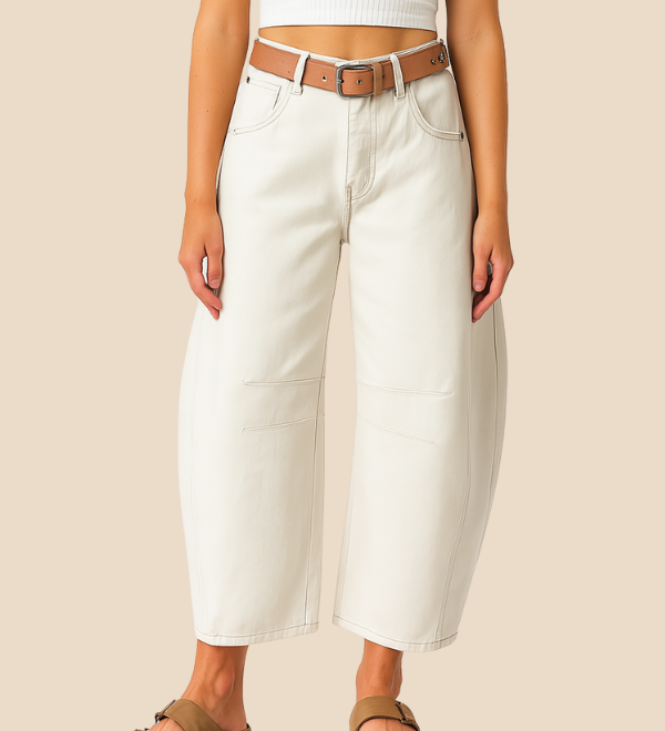 Leopardmønstrede wide leg bukser – moderne komfort og vovet stil