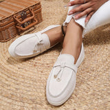 Bløde Slip-On Loafers med Guld Detaljer til Kvinder