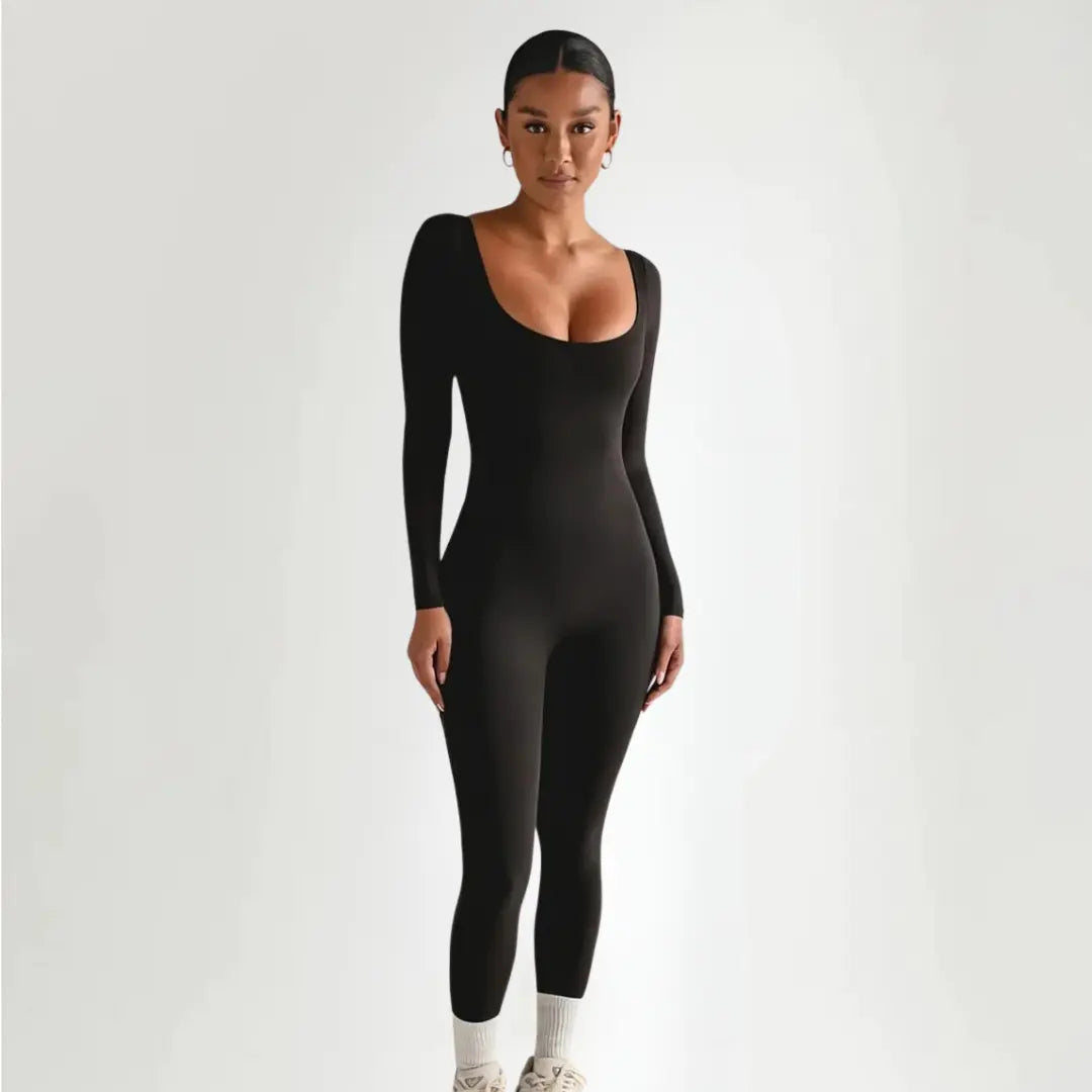 Seamless Long Sleeve Bodysuit – Tætsiddende & Komfortabel