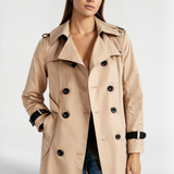 Klassisk Trenchcoat med Dobbelt Knaplukning