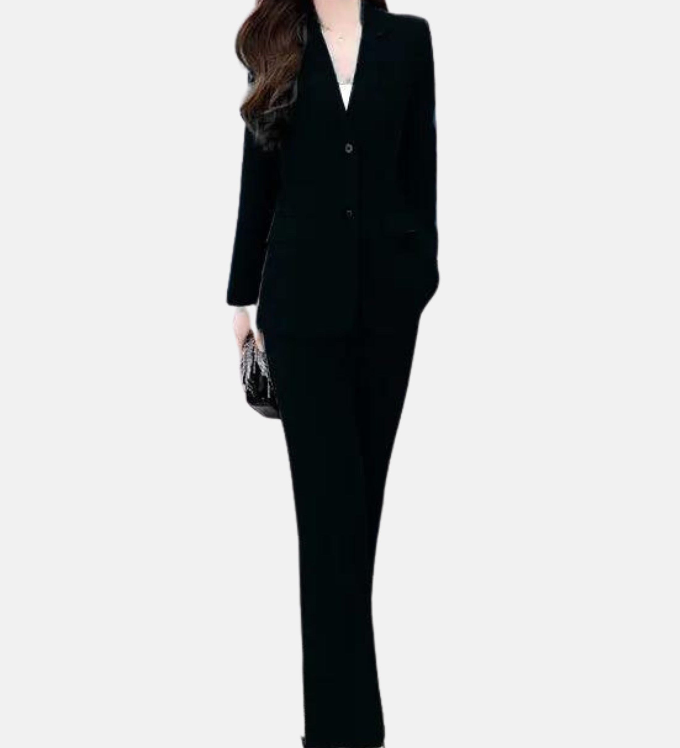 Skræddersyet Jakkesæt med Blazer og Bukser – Elegant Powerlook