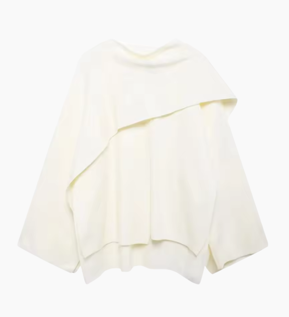 Poncho dame jakke – elegant uldlook cape