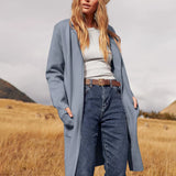 Lang Åben Cardigan med Elegant Pasform