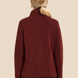 Blød fleecejakke til kvinder med varmende teddystruktur