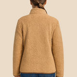 Blød fleecejakke til kvinder med varmende teddystruktur