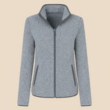 Blød fleecejakke til kvinder med varmende teddystruktur