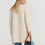 Lang Åben Cardigan med Elegant Pasform