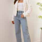 Kort faux fur jakke til kvinder – elegant og blød pelsjakke til hverdag og fest