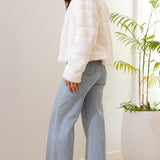 Kort faux fur jakke til kvinder – elegant og blød pelsjakke til hverdag og fest