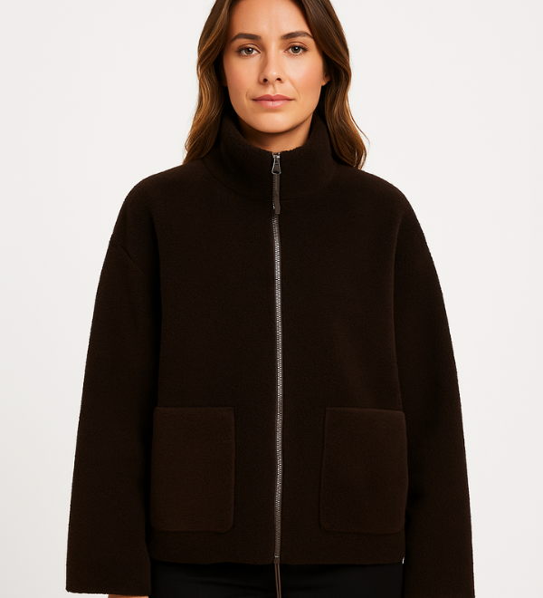 Teddy fleece jakke – varm, blød og stilfuld