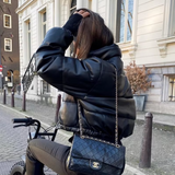 Kort Pufferjakke med Moderne Silhuet