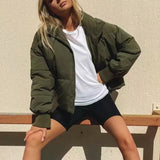 Kort Oversized Vinterjakke til Kvinder – Varm, Let og Stilfuld