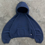 Oversized cropped hoodie med blød kvalitet og trendy pasform