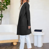 Lang Åben Cardigan med Elegant Pasform
