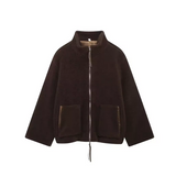 Teddy fleece jakke – varm, blød og stilfuld