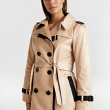 Klassisk Trenchcoat med Dobbelt Knaplukning