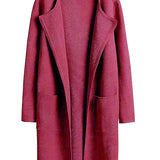 Lang Åben Cardigan med Elegant Pasform